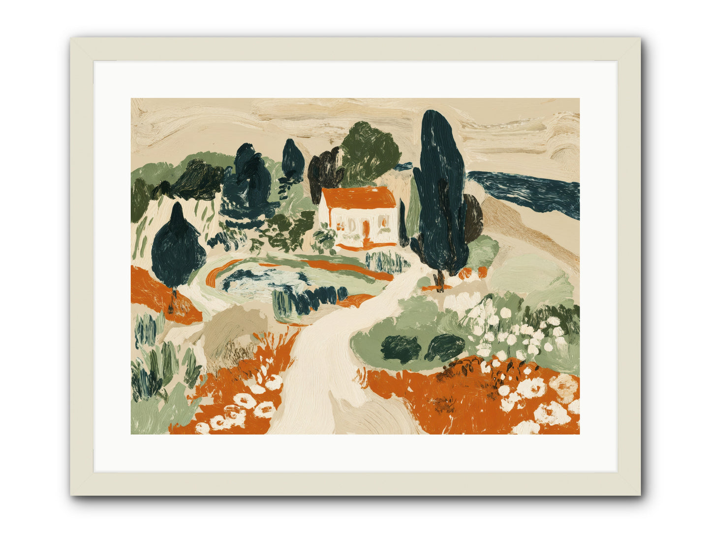 Orchard Logic -- Framed Print - White 24x18