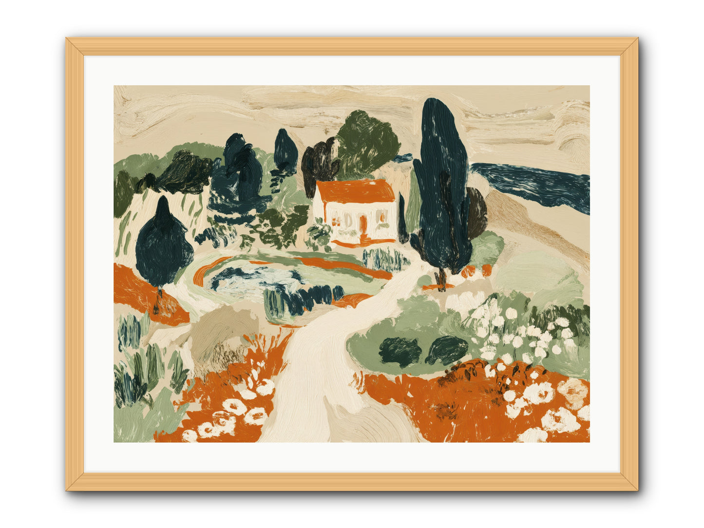 Orchard Logic -- Framed Print - Natural 32x24