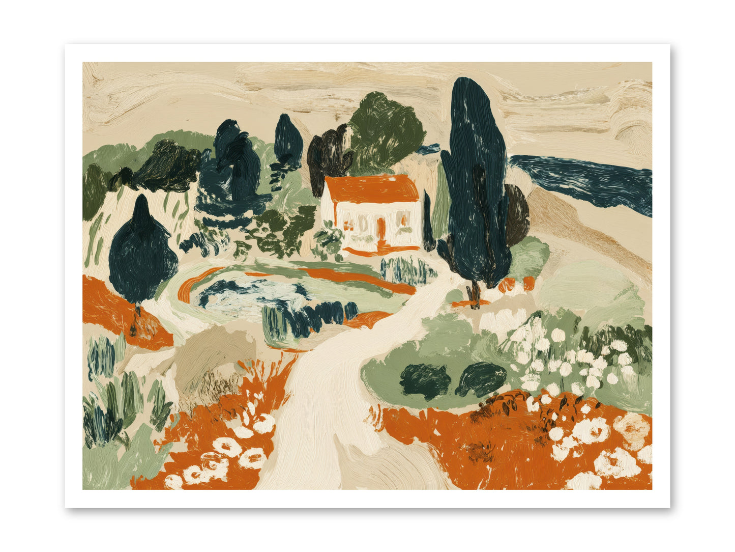 Orchard Logic -- Loose Canvas Print 32x24
