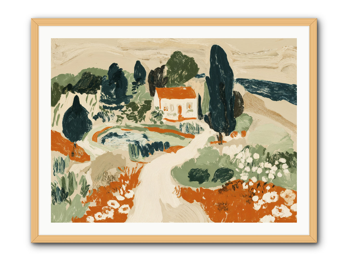 Orchard Logic -- Framed Print - Natural 40x30