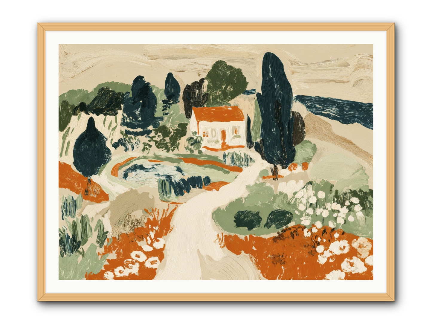 Orchard Logic -- Framed Print - Natural 48x36