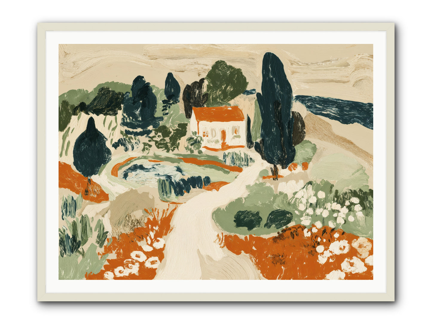 Orchard Logic -- Framed Print - White 48x36