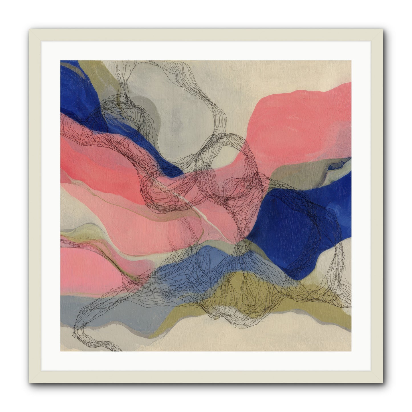 Orionis -- Framed Print - White 30x30