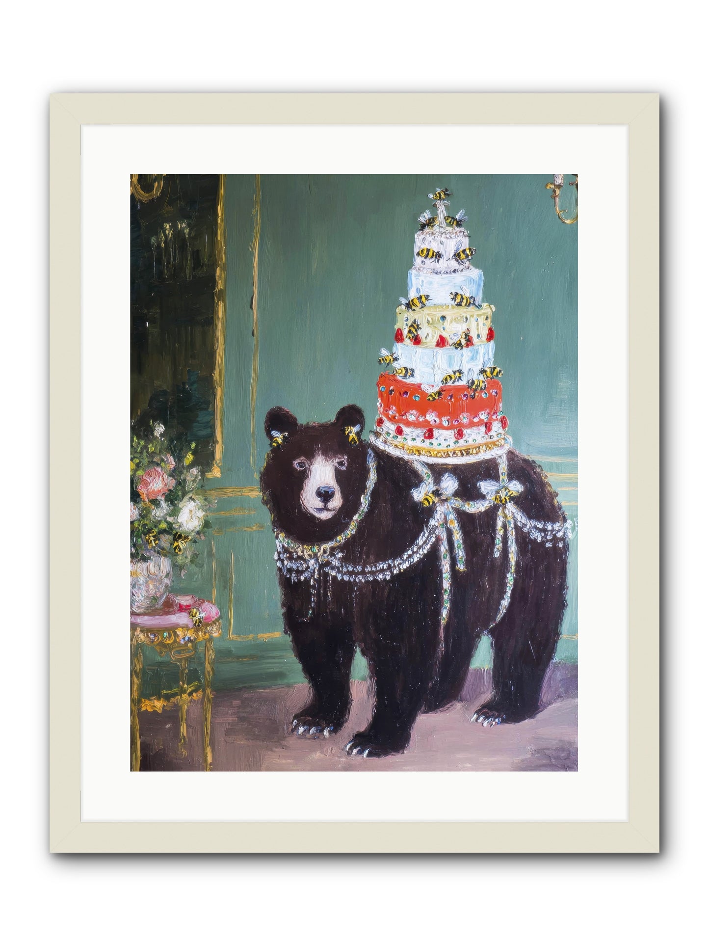 Our Darling Days -- Framed Print - White 18x24