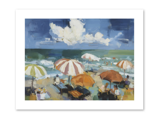 Over Mediterranean Blue -- Paper Print 12x9