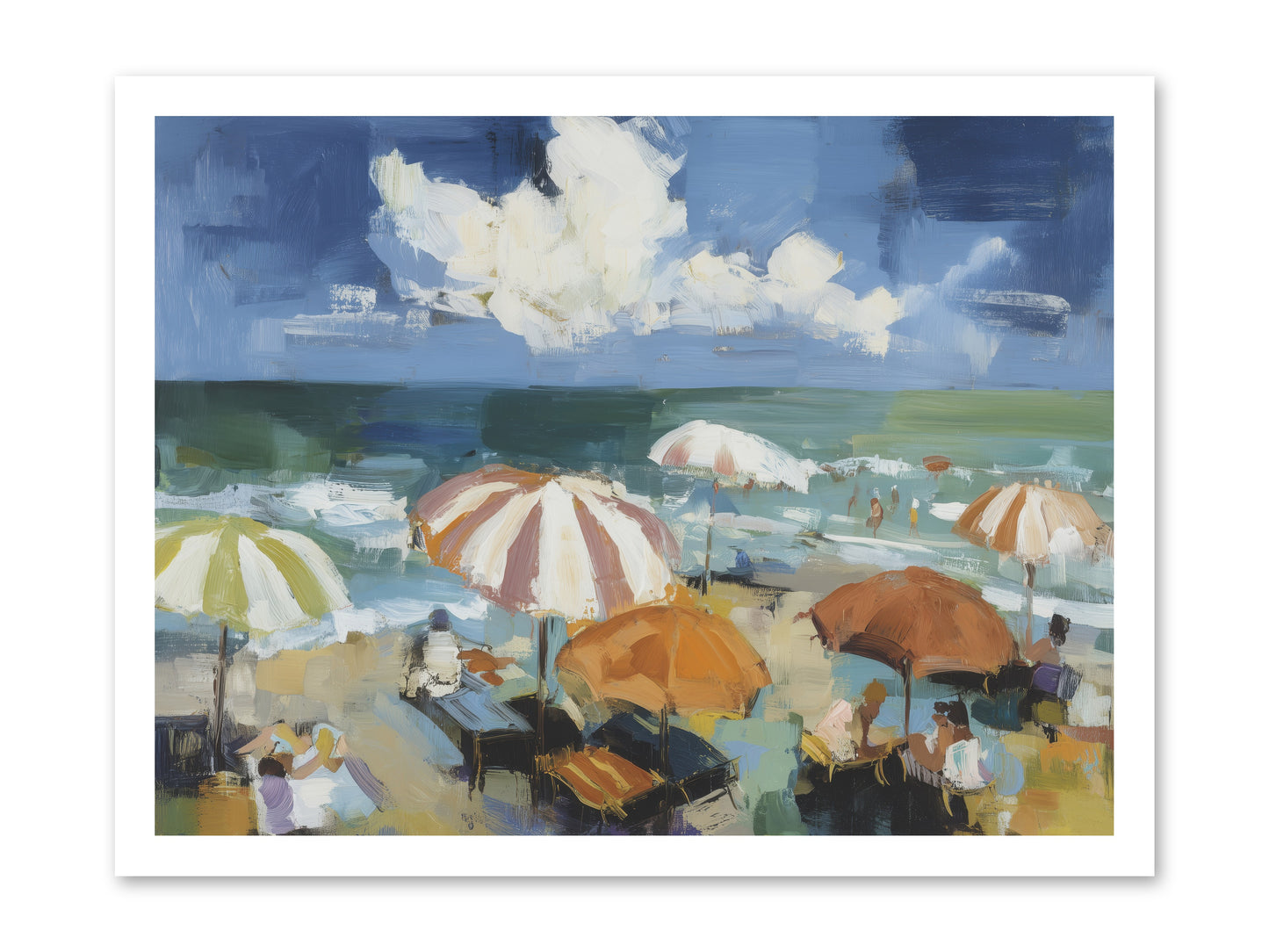 Over Mediterranean Blue -- Paper Print 24x18