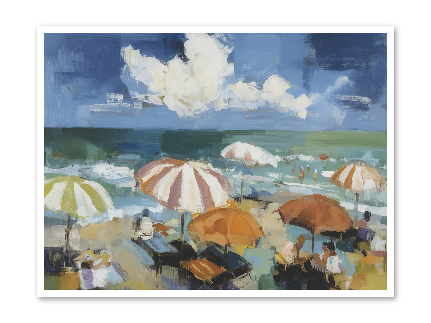 Over Mediterranean Blue -- Paper Print 48x36
