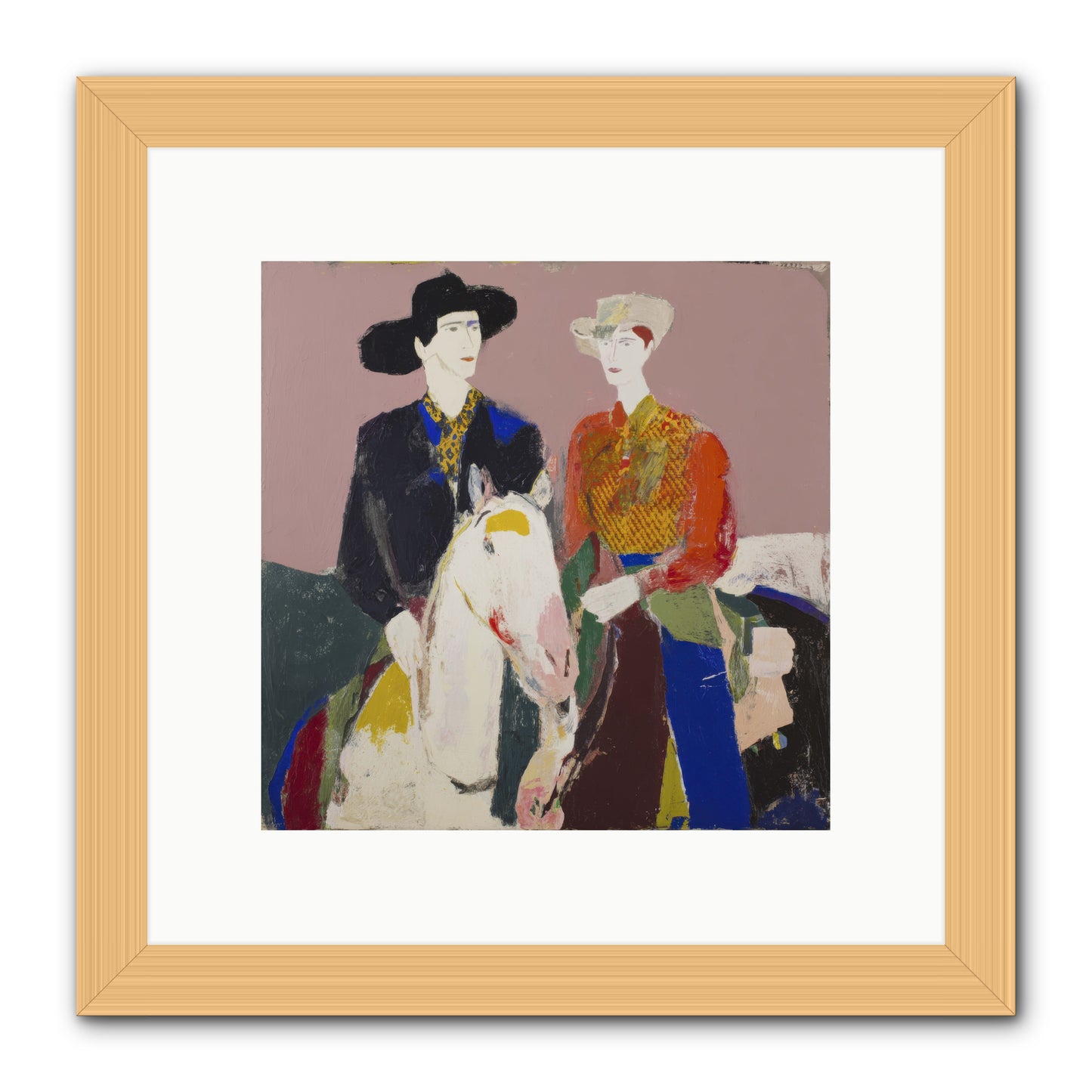 Over the Summit's Secret -- Framed Print - Natural 10x10