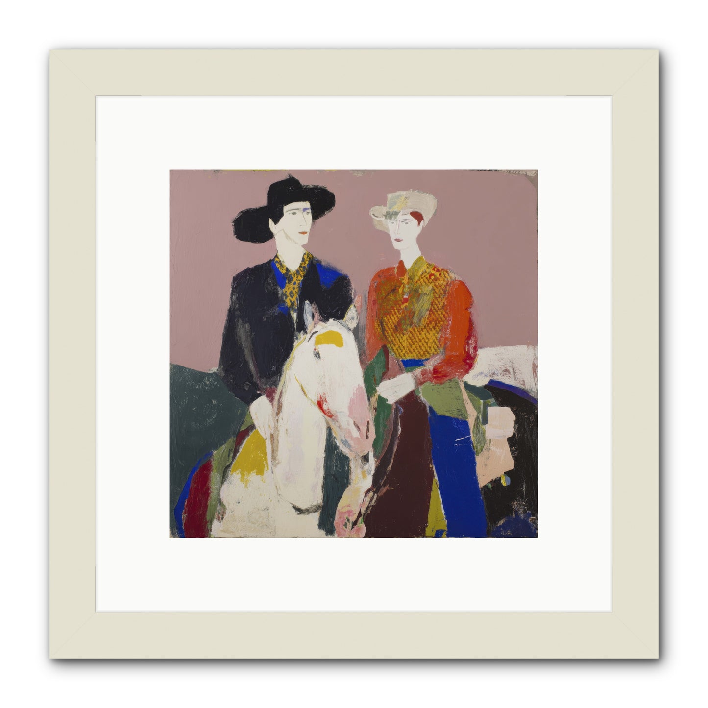 Over the Summit's Secret -- Framed Print - White 10x10
