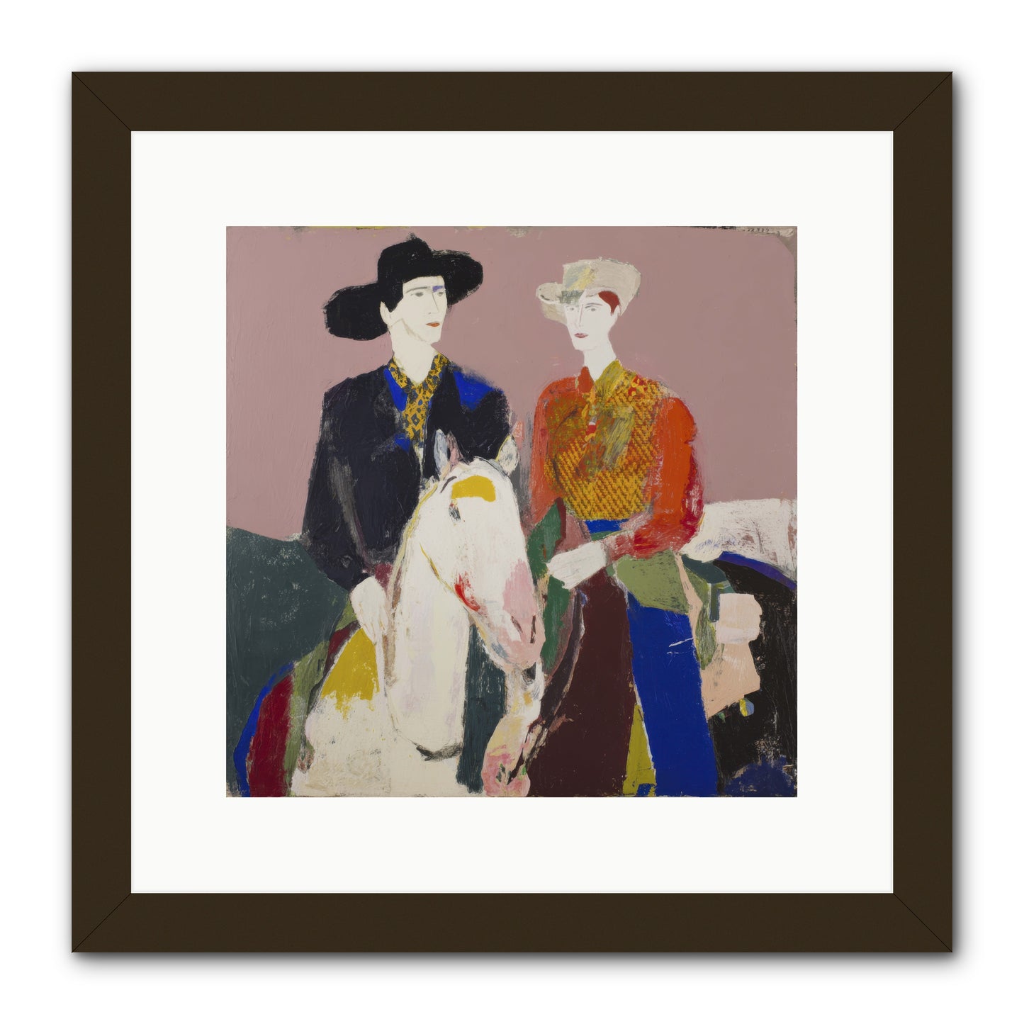 Over the Summit's Secret -- Framed Print - Black 12x12