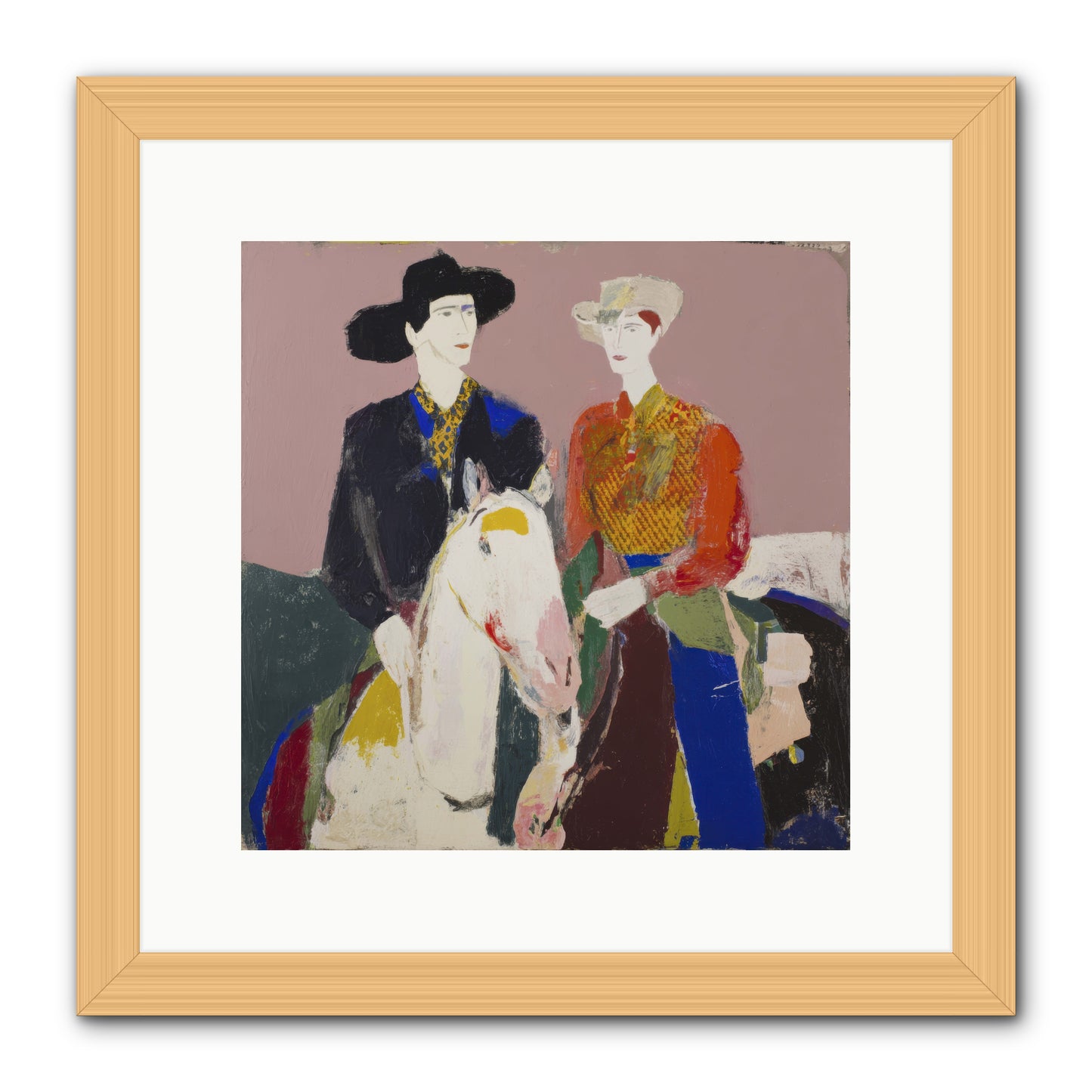 Over the Summit's Secret -- Framed Print - Natural 12x12