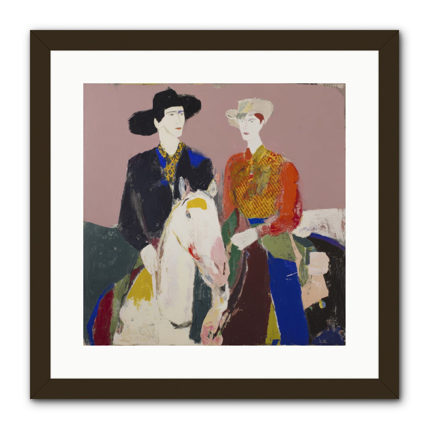 Over the Summit's Secret -- Framed Print - Black 16x16