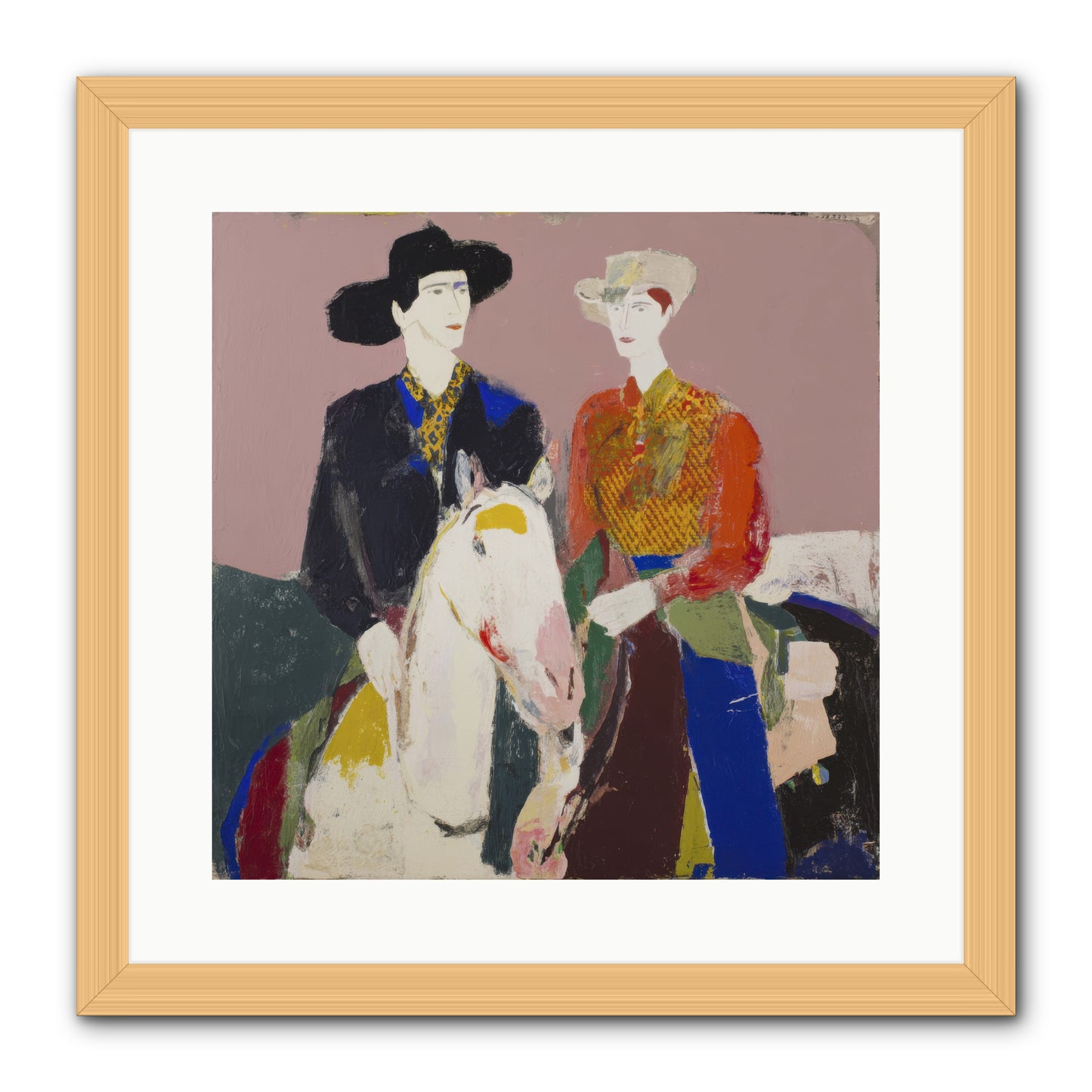 Over the Summit's Secret -- Framed Print - Natural 16x16