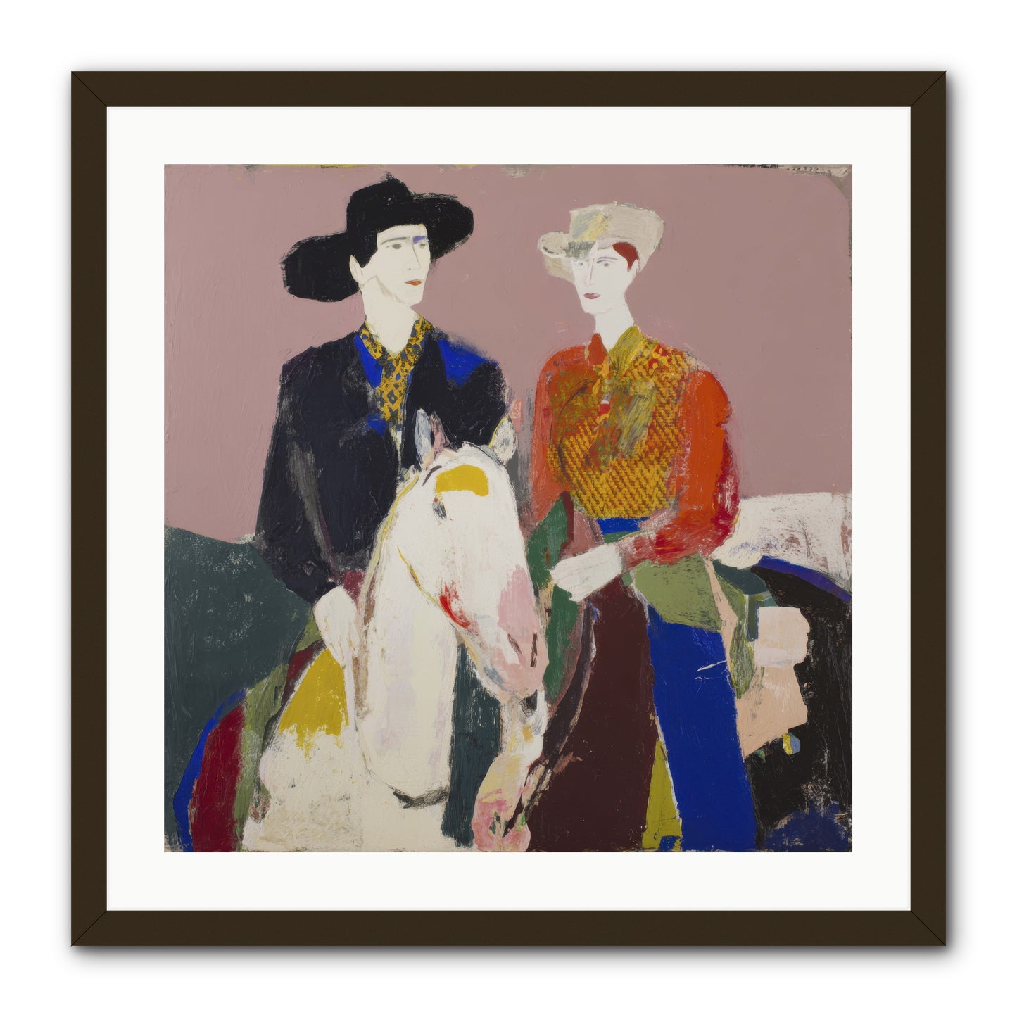 Over the Summit's Secret -- Framed Print - Black 24x24