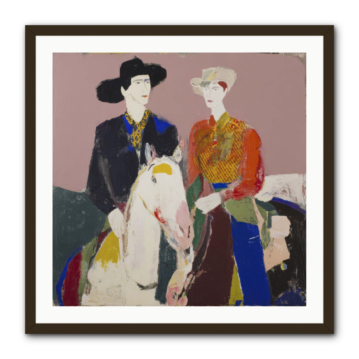 Over the Summit's Secret -- Framed Print - Black 30x30