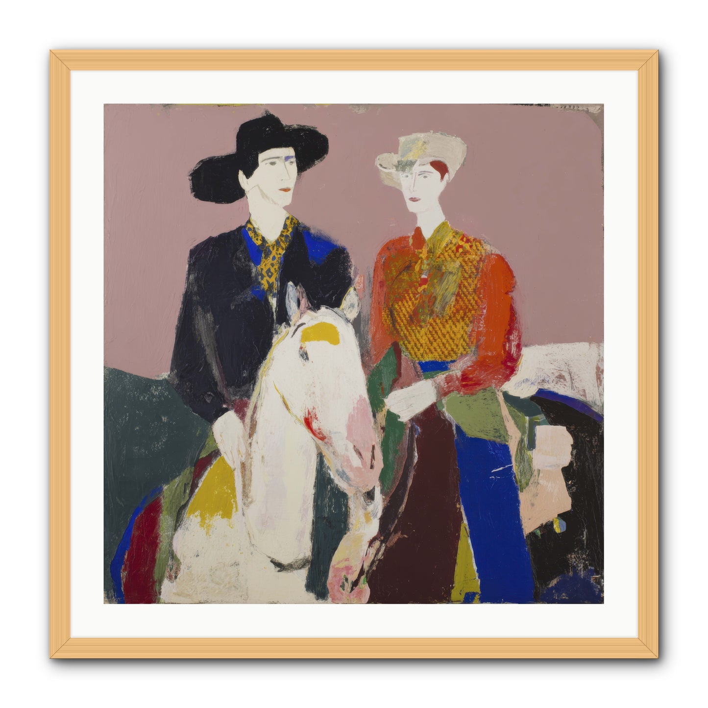 Over the Summit's Secret -- Framed Print - Natural 30x30