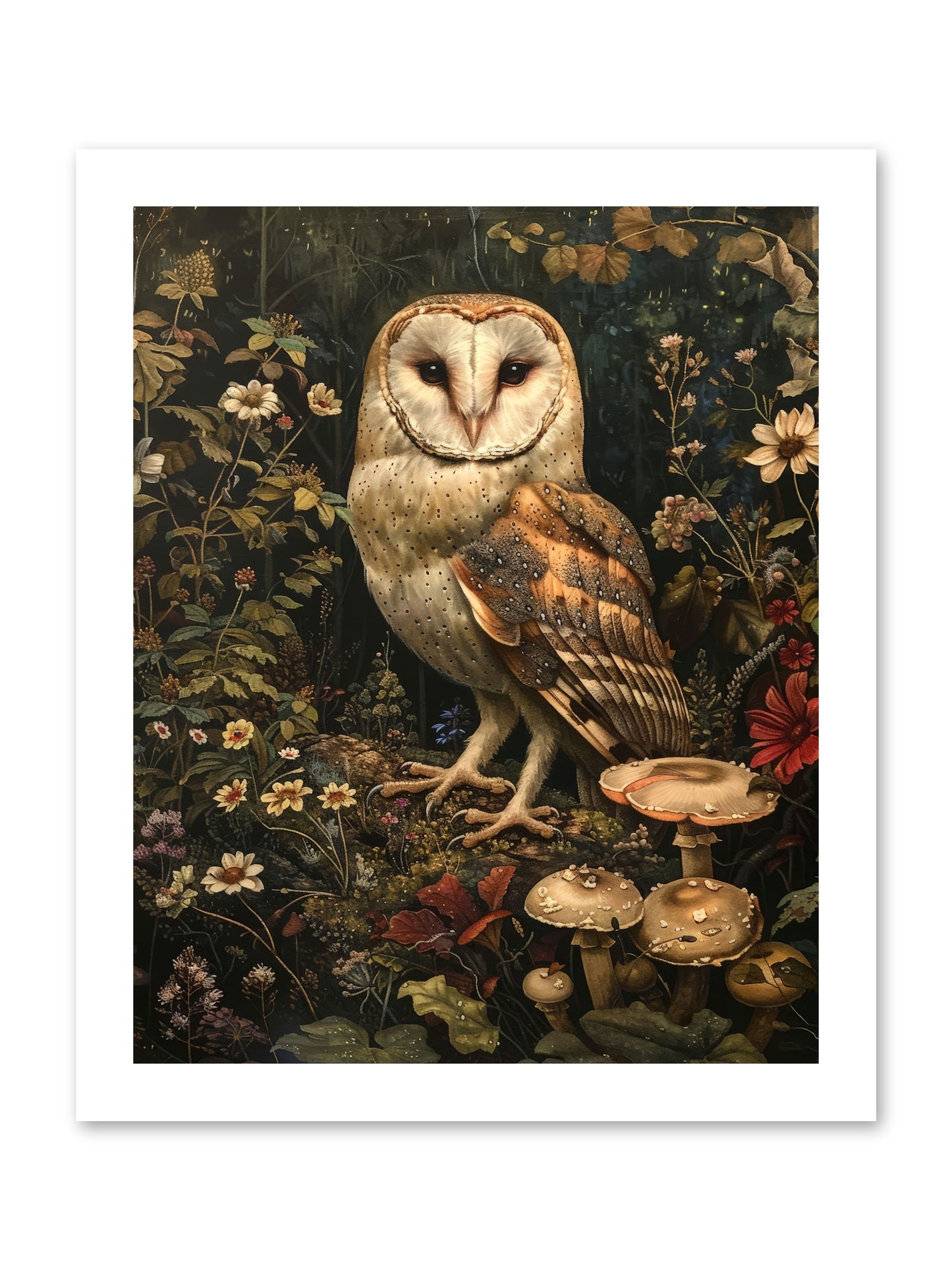 Owl's Vigil -- Paper Print 12x15