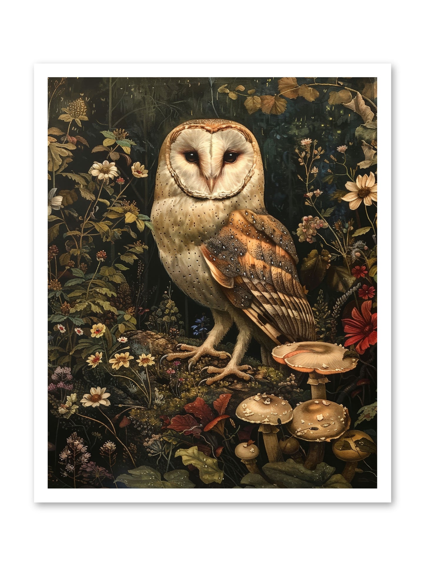 Owl's Vigil -- Paper Print 24x30