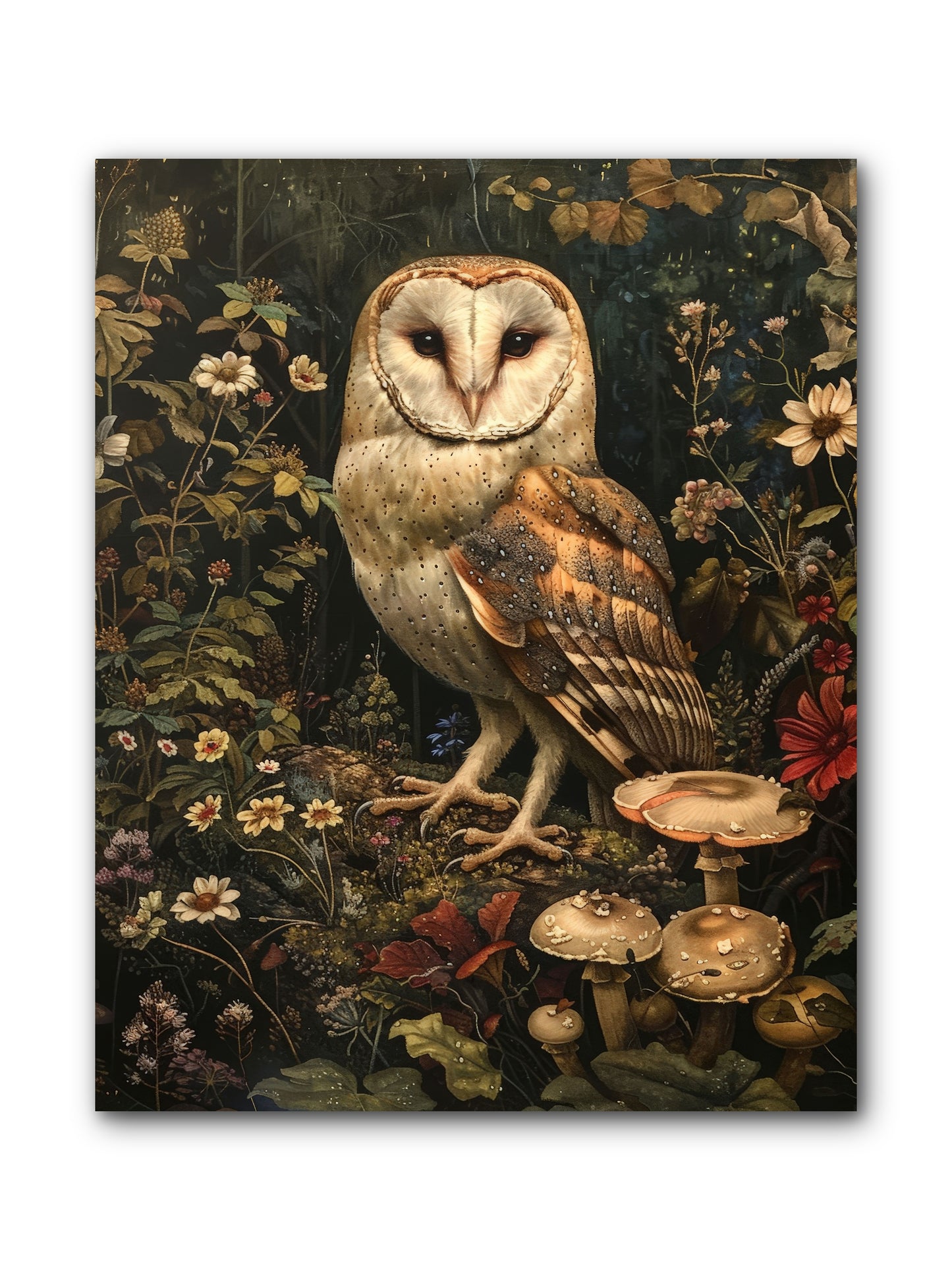 Owl's Vigil -- Wrapped Canvas 8x10