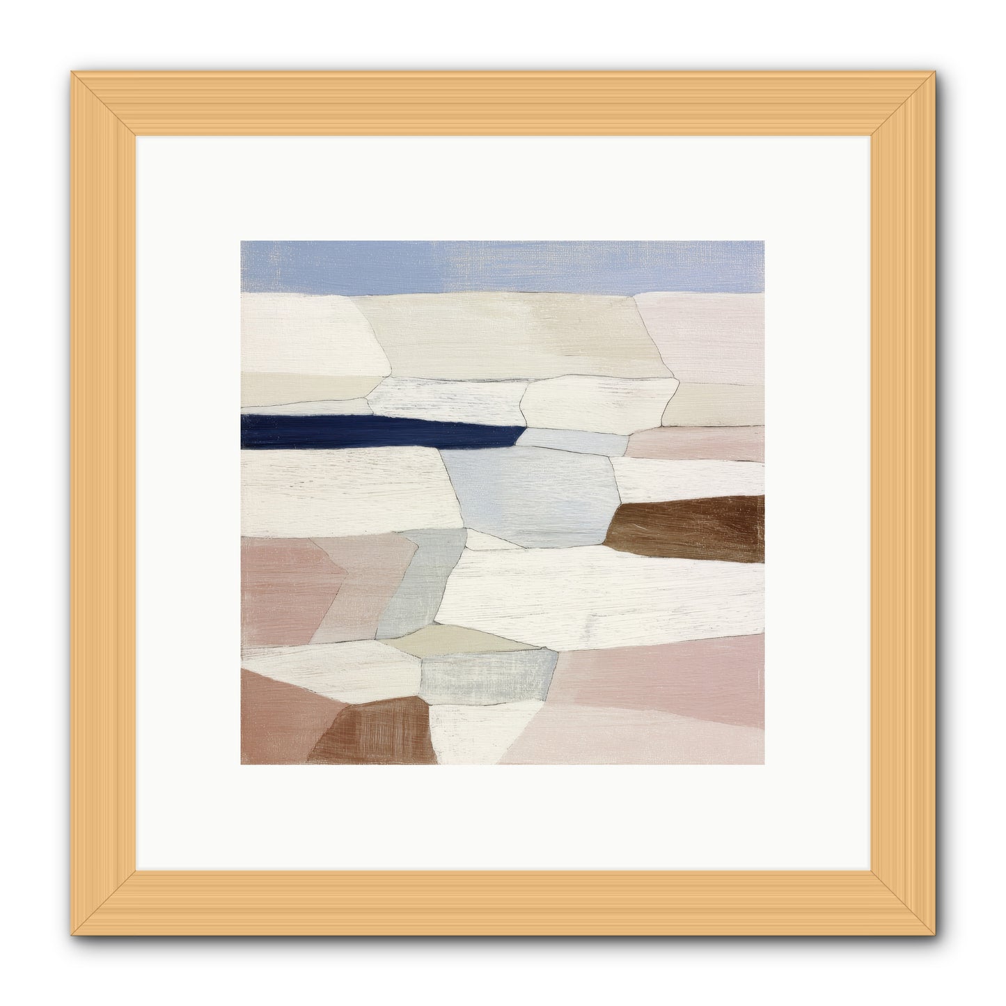 Oyster -- Framed Print - Natural 10x10