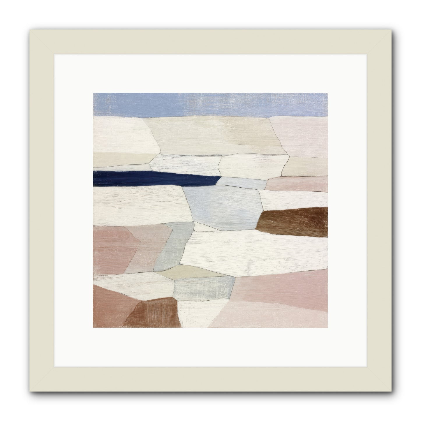 Oyster -- Framed Print - White 12x12