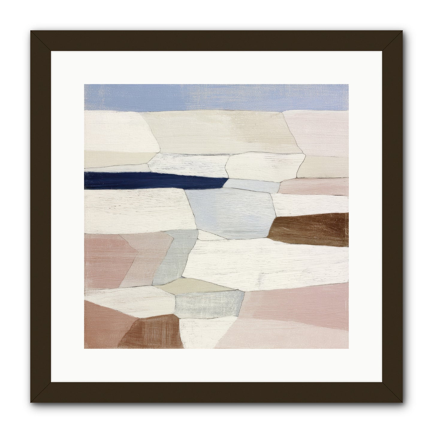 Oyster -- Framed Print - Black 16x16