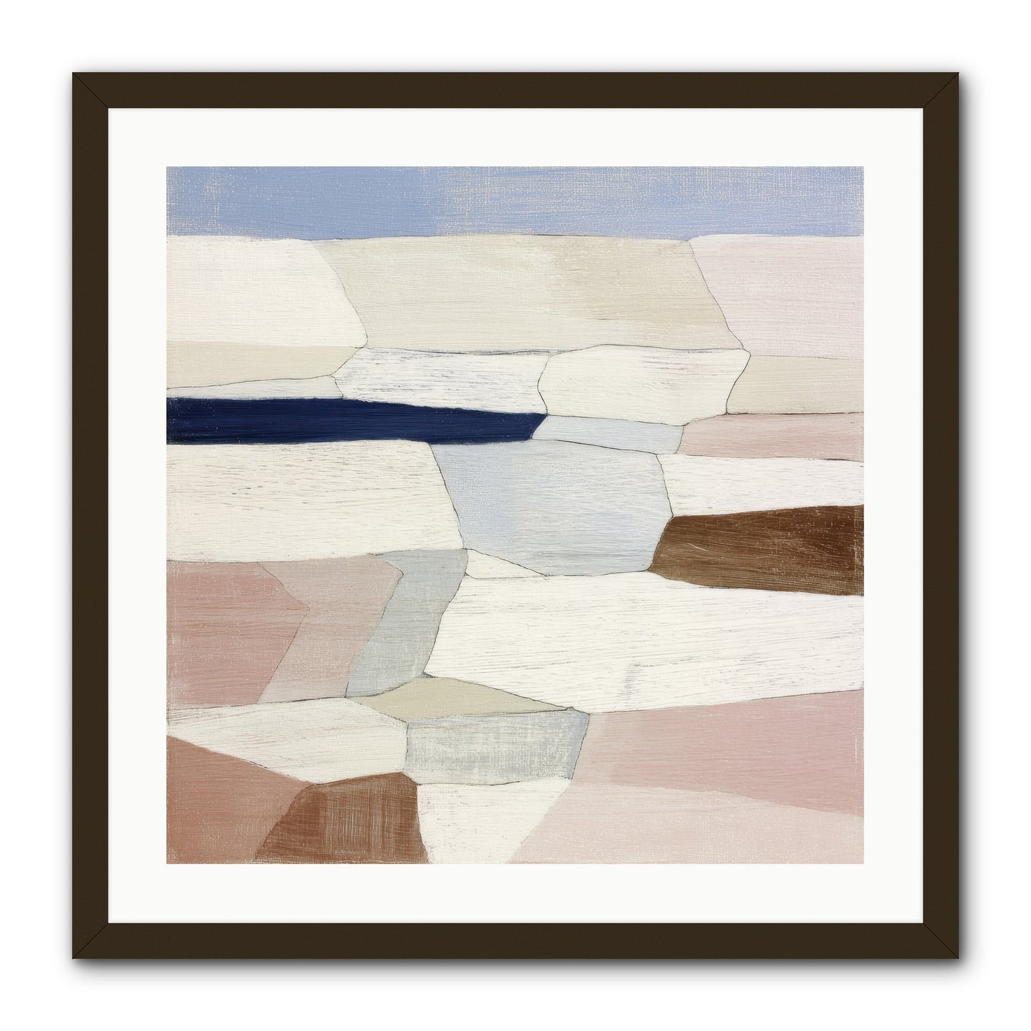 Oyster -- Framed Print - Black 24x24