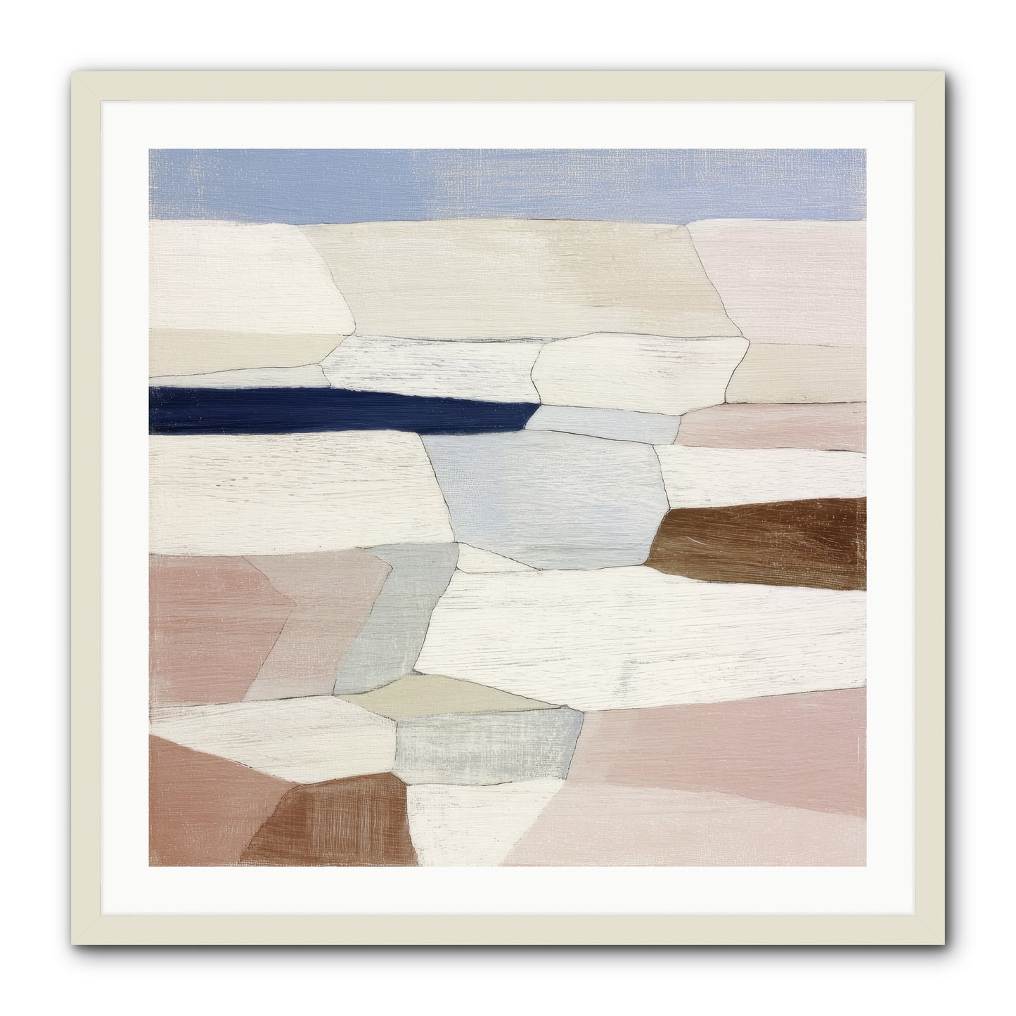 Oyster -- Framed Print - White 30x30