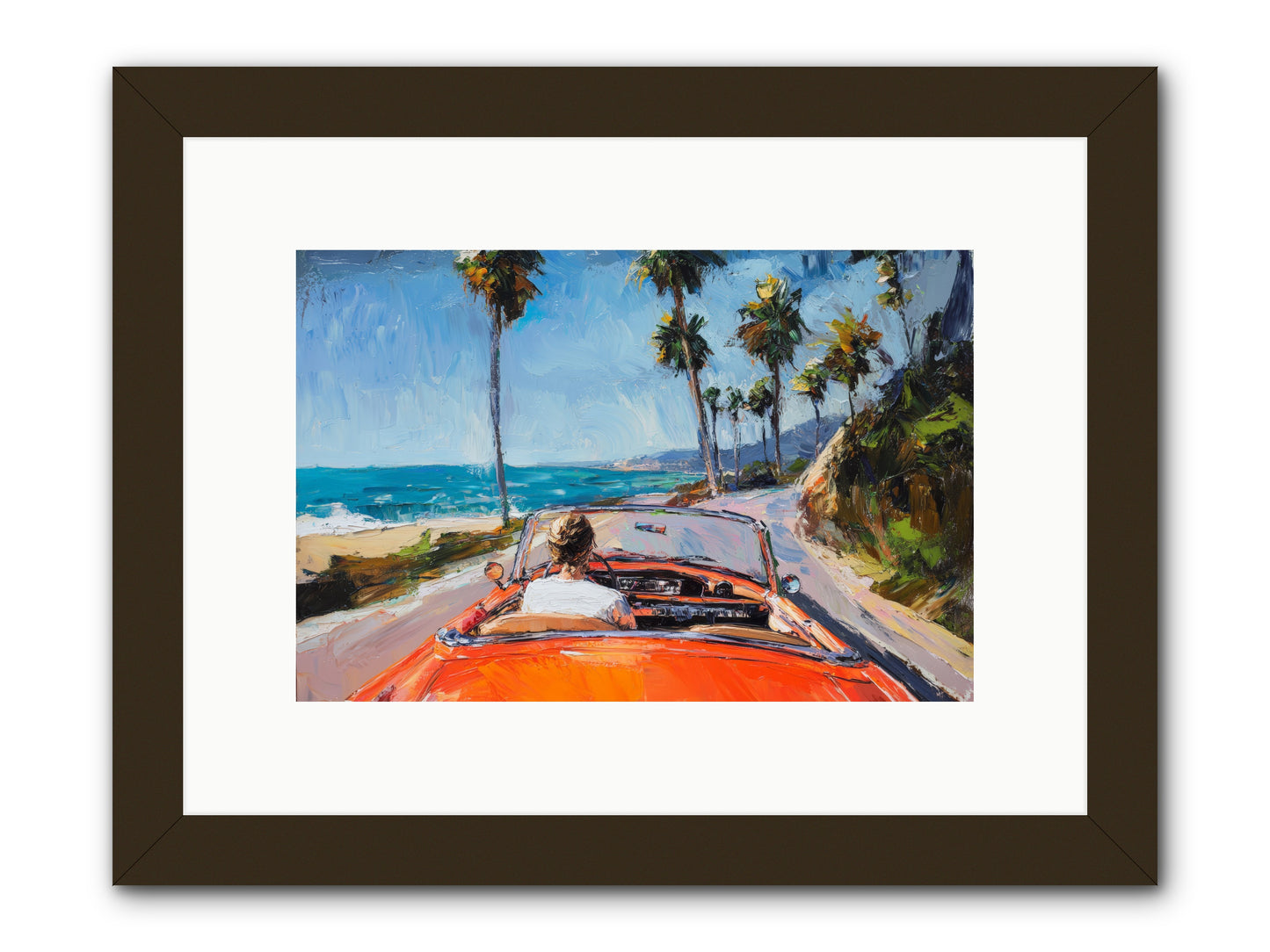 Pacific Coast Dreaming -- Framed Print - Black 12x8