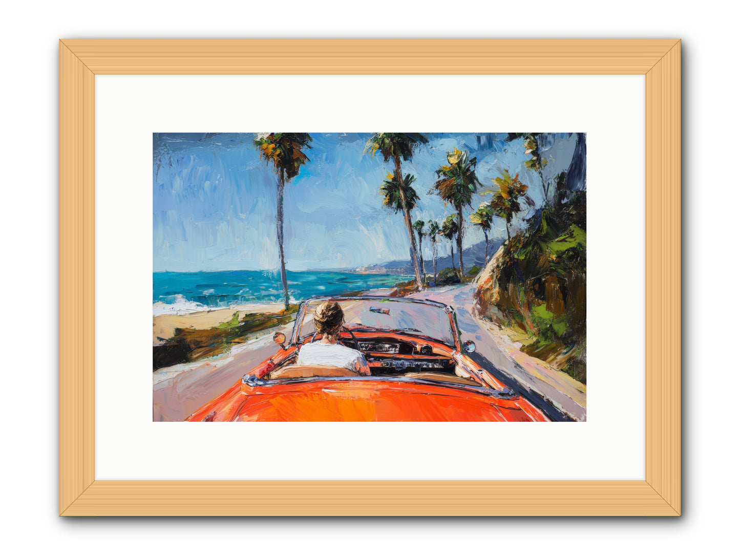 Pacific Coast Dreaming -- Framed Print - Natural 15x10