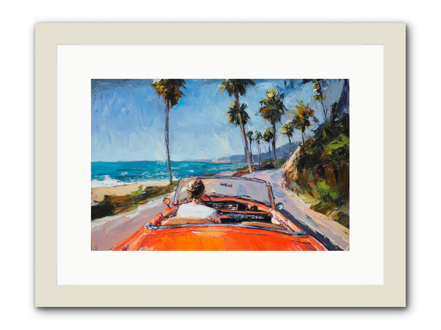 Pacific Coast Dreaming -- Framed Print - White 15x10