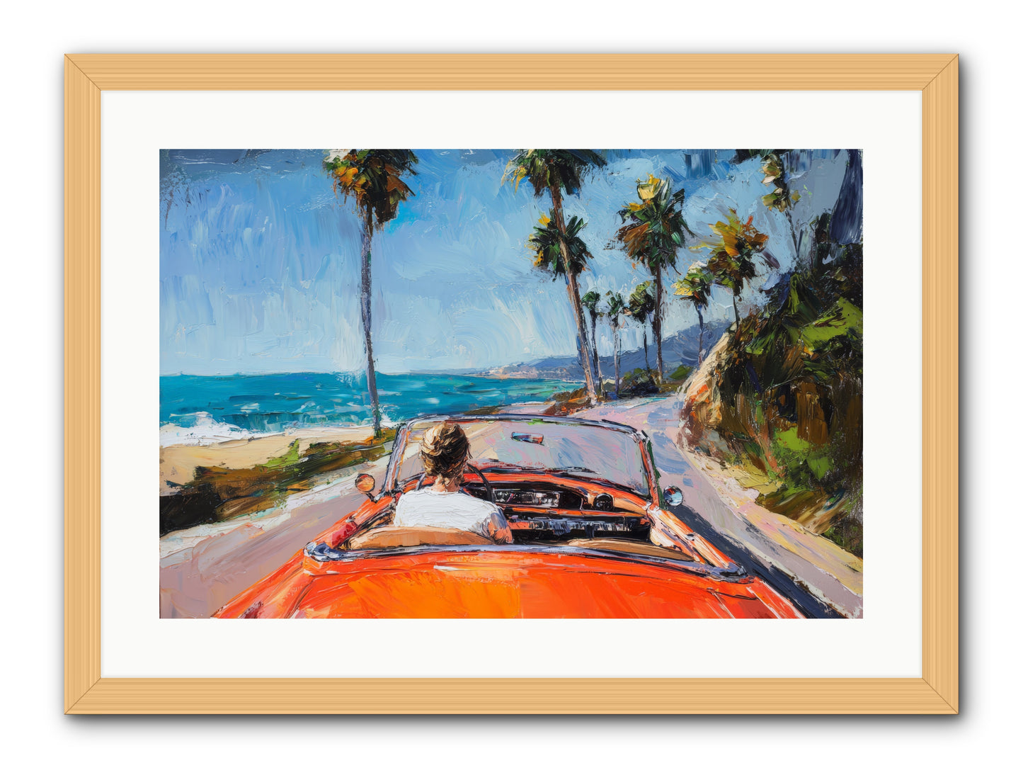 Pacific Coast Dreaming -- Framed Print - Natural 24x16