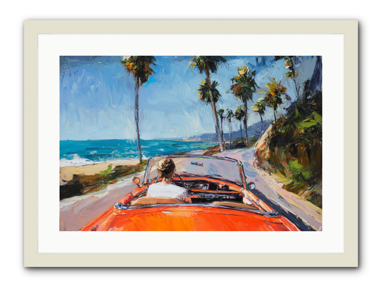 Pacific Coast Dreaming -- Framed Print - White 24x16