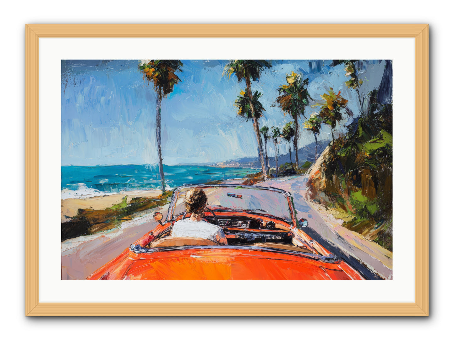 Pacific Coast Dreaming -- Framed Print - Natural 30x20