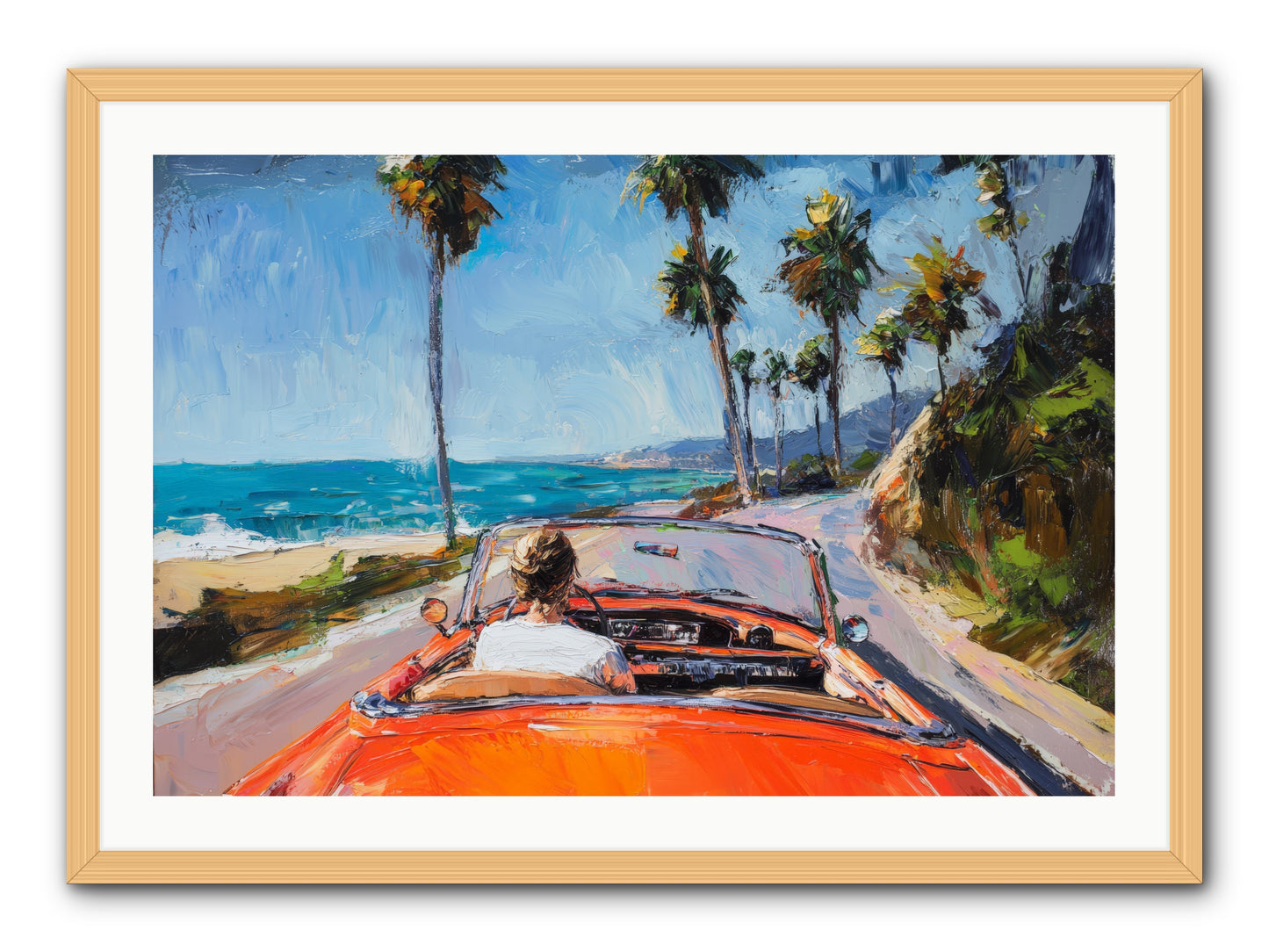 Pacific Coast Dreaming -- Framed Print - Natural 36x24