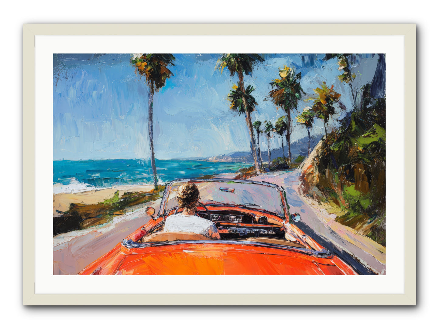 Pacific Coast Dreaming -- Framed Print - White 36x24