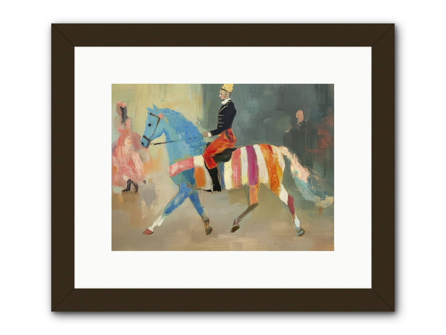 Paddock Elegance -- Framed Print - Black 12x9