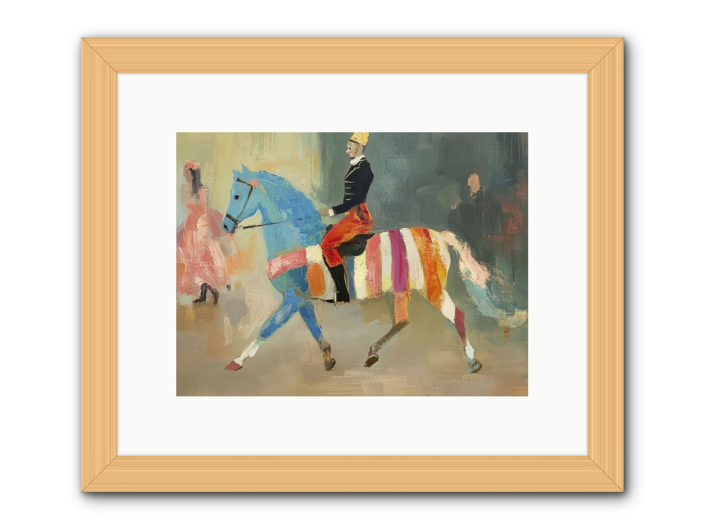Paddock Elegance -- Framed Print - Natural 12x9