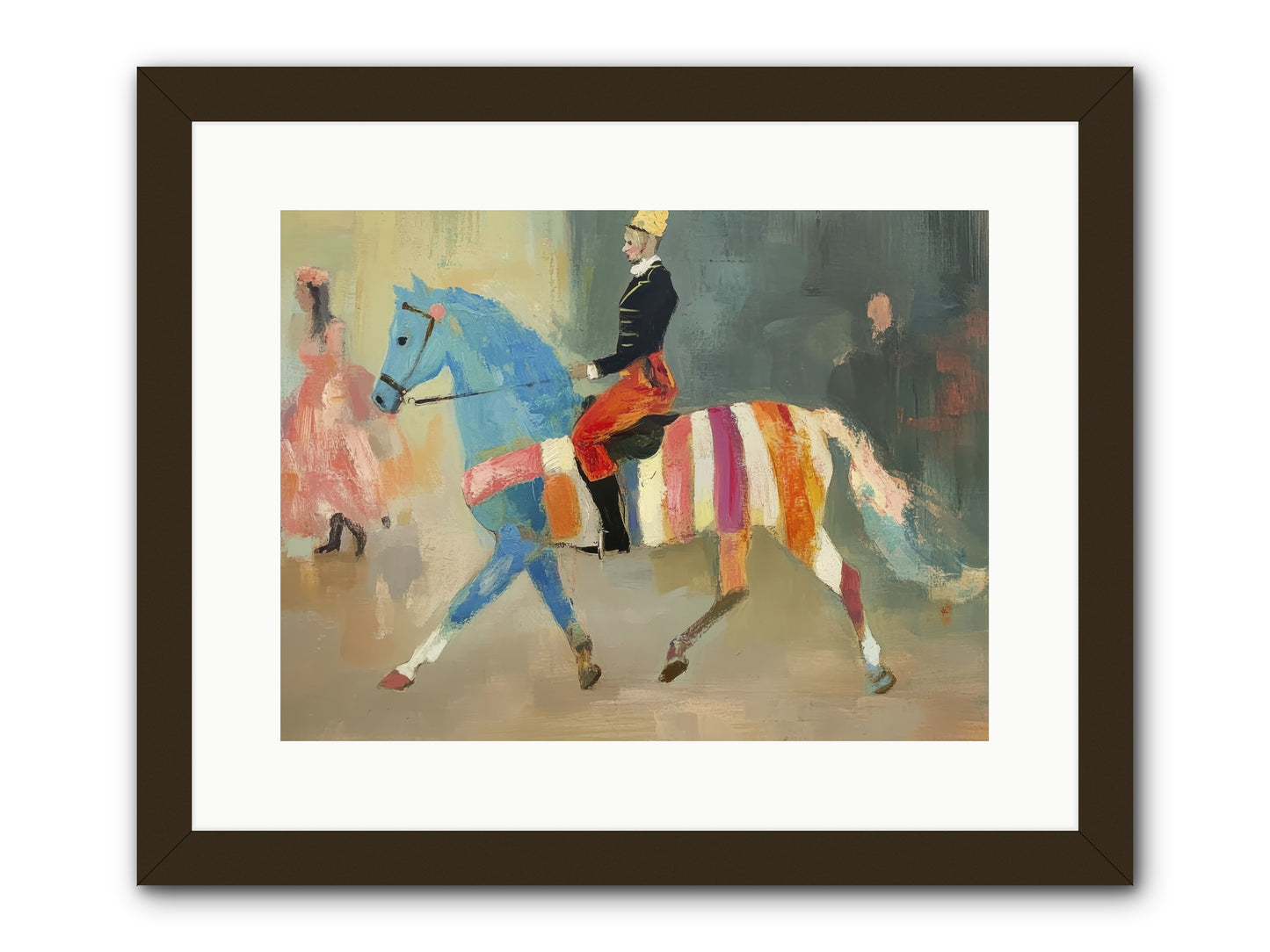 Paddock Elegance -- Framed Print - Black 16x12