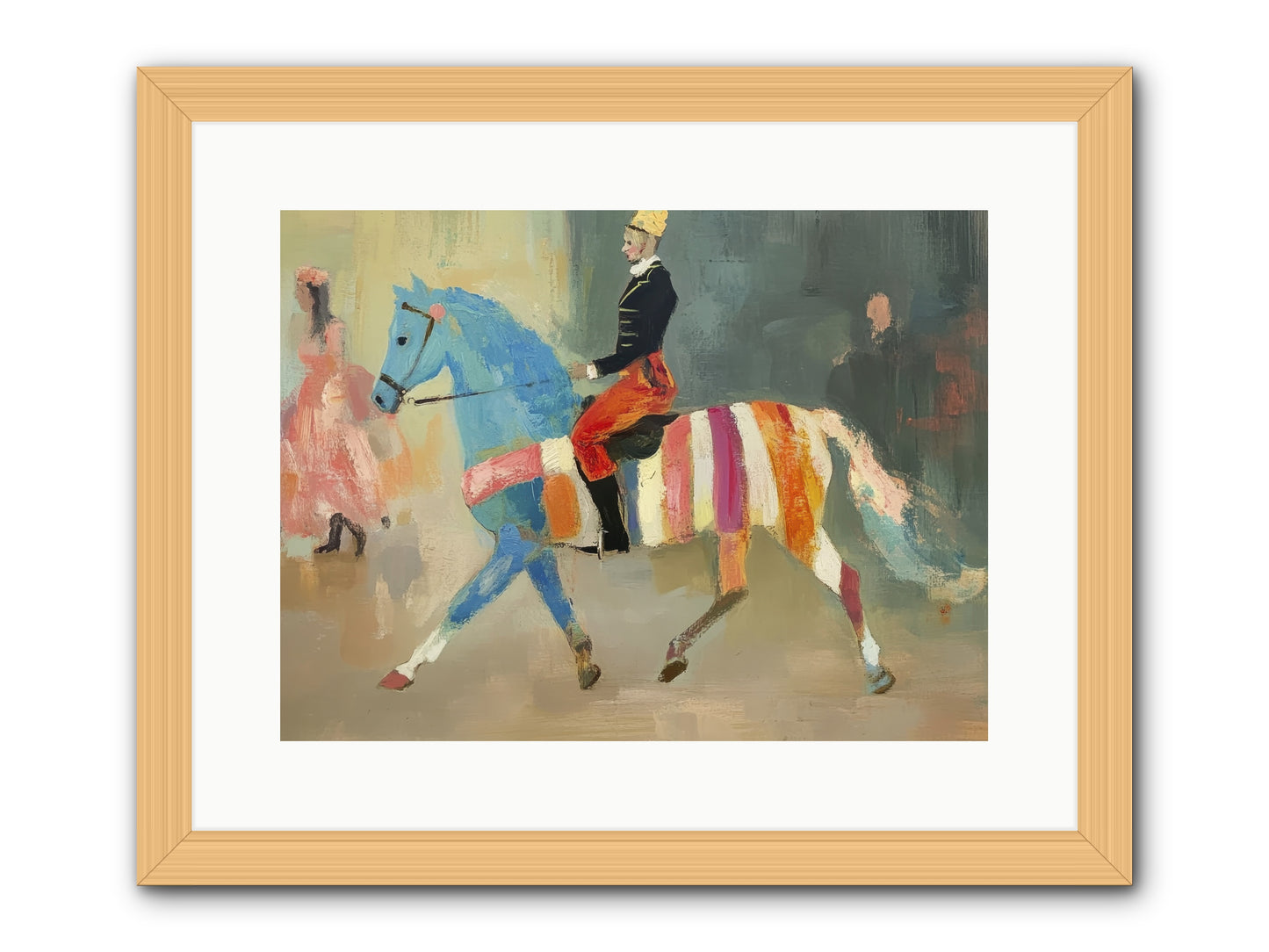 Paddock Elegance -- Framed Print - Natural 16x12