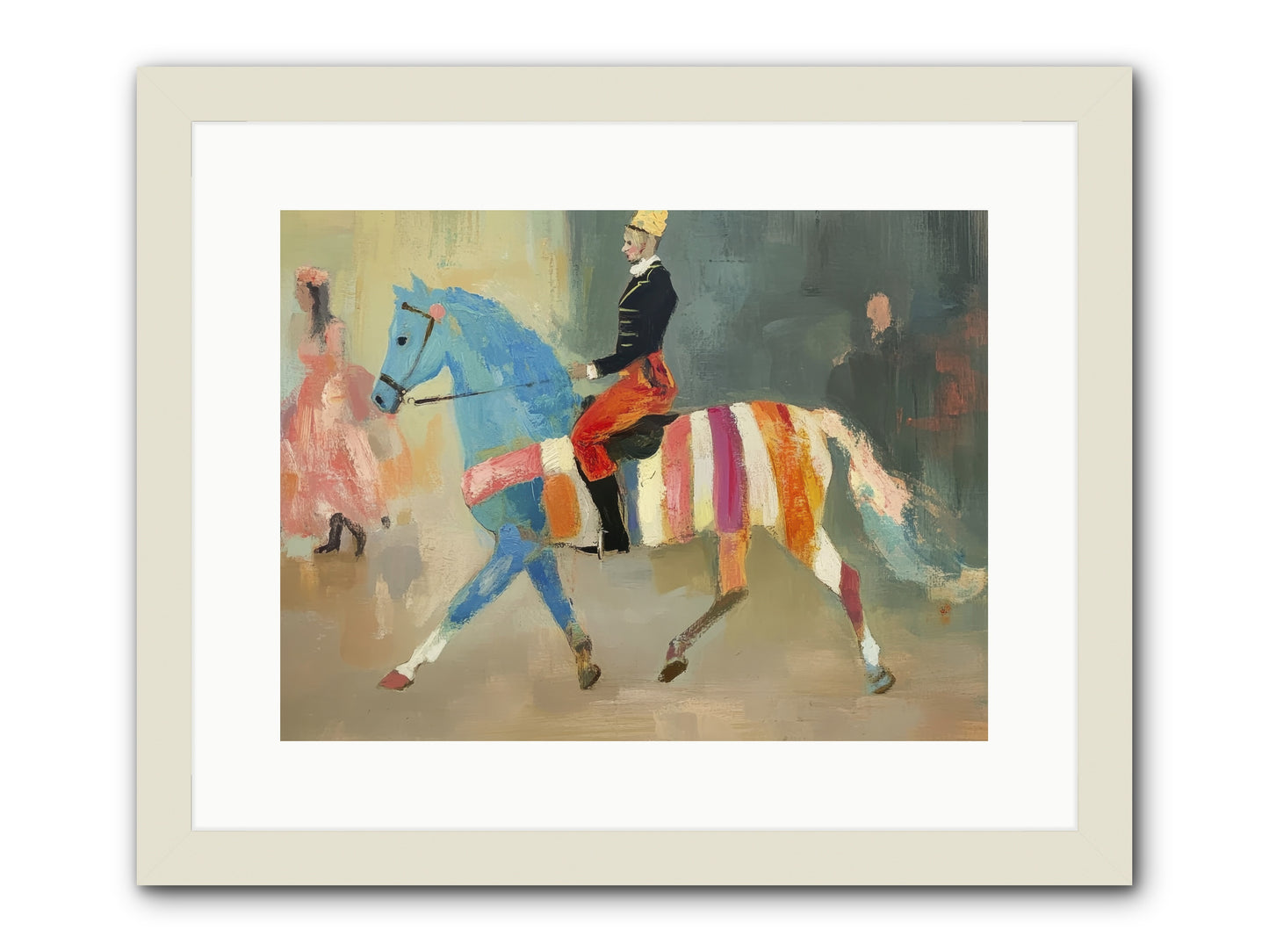 Paddock Elegance -- Framed Print - White 16x12