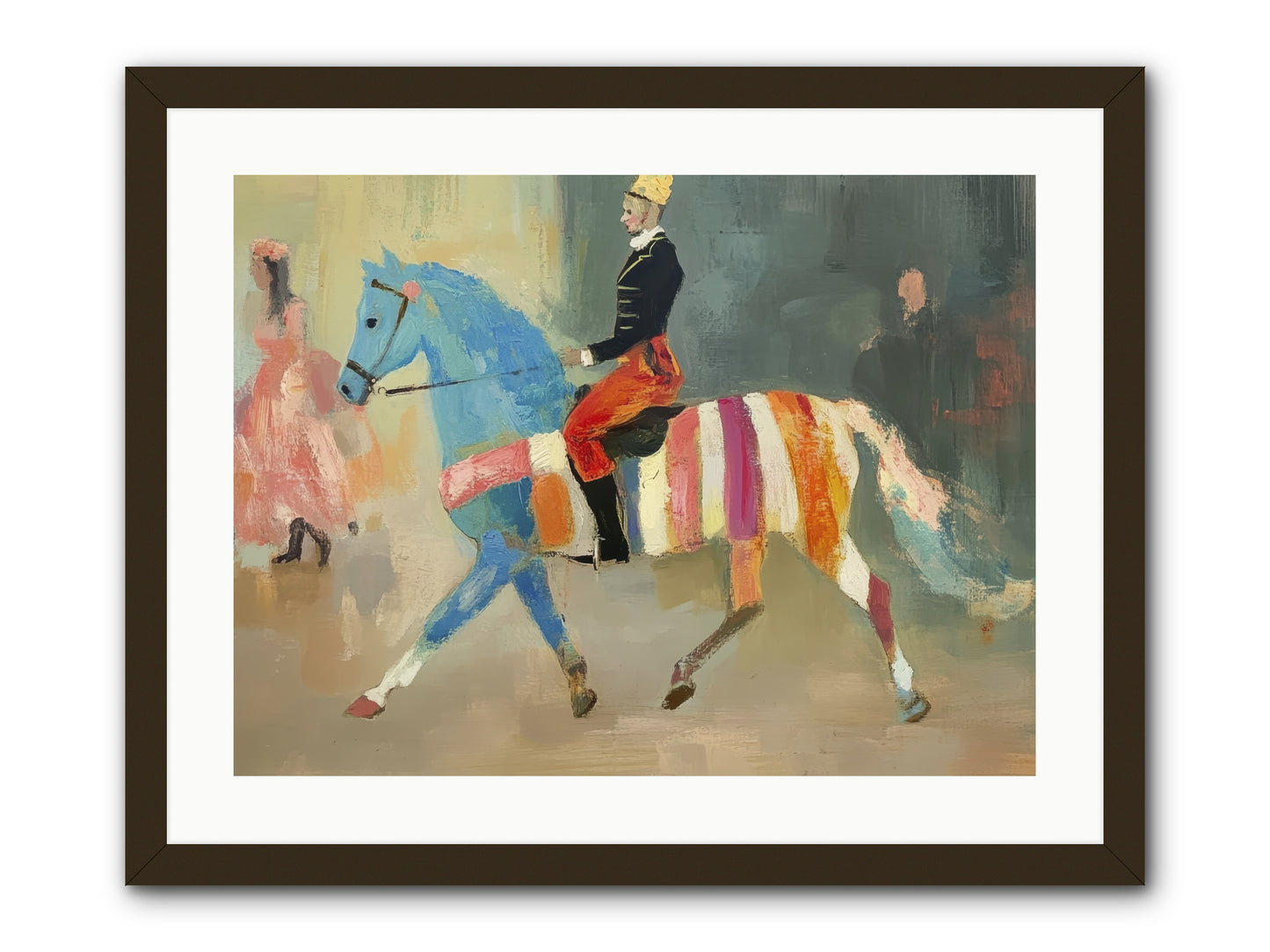 Paddock Elegance -- Framed Print - Black 24x18
