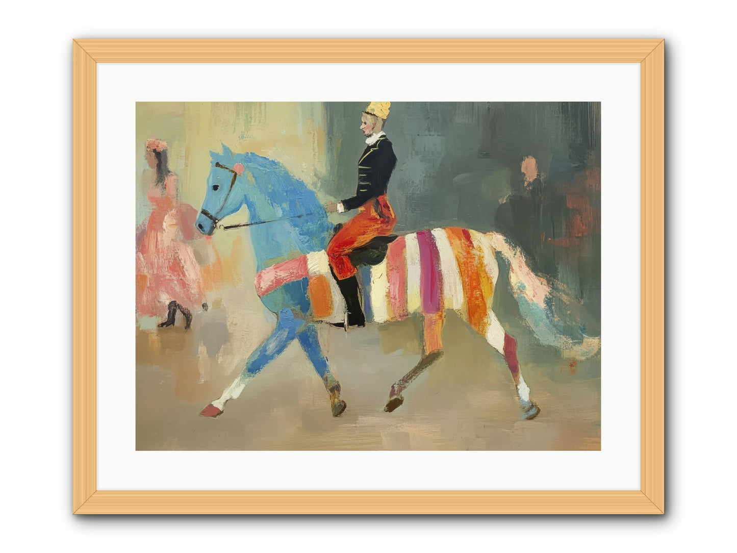 Paddock Elegance -- Framed Print - Natural 24x18