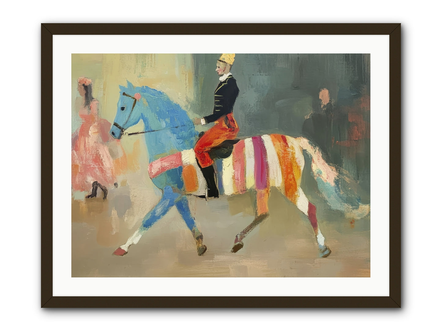 Paddock Elegance -- Framed Print - Black 32x24
