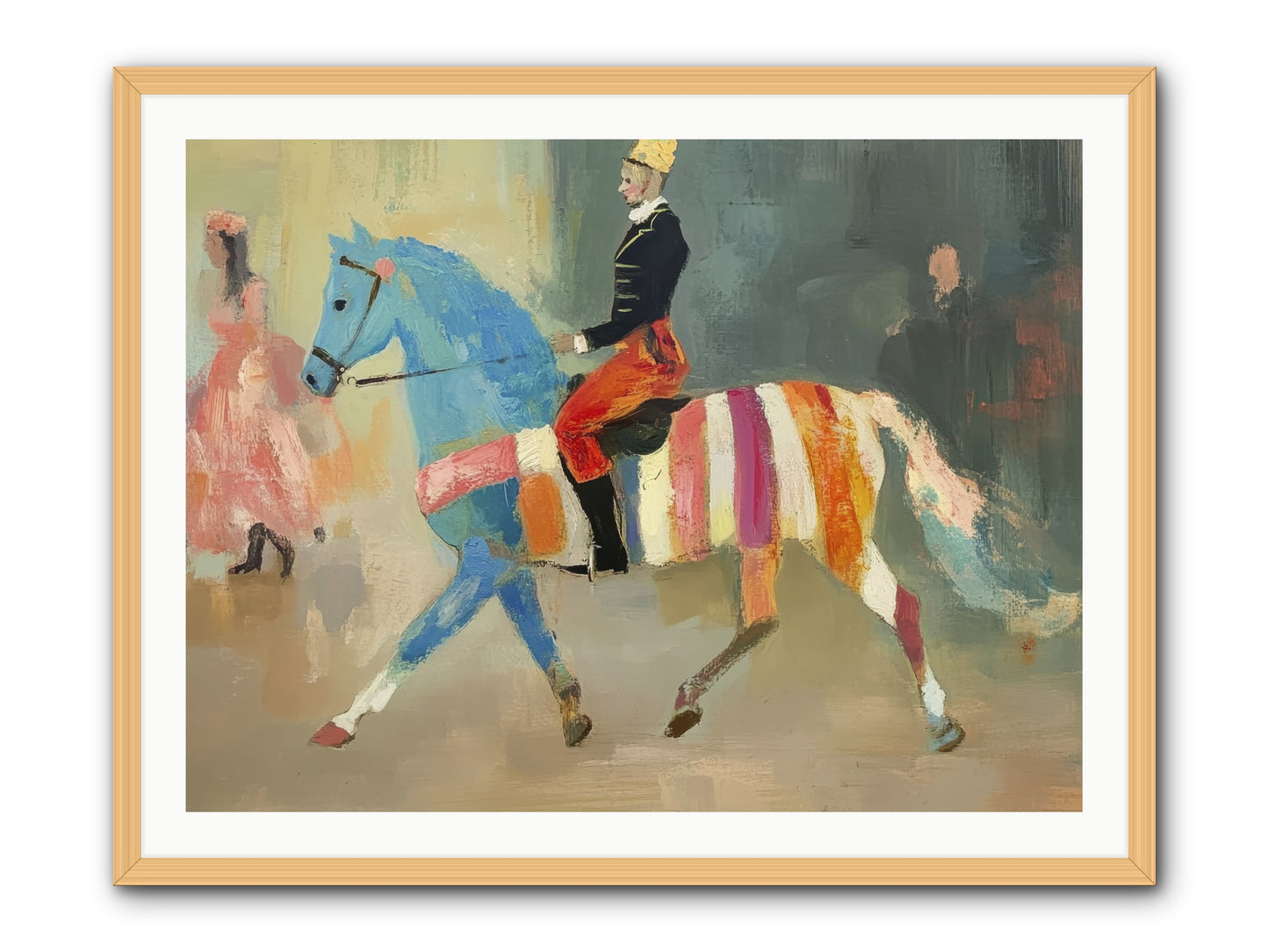 Paddock Elegance -- Framed Print - Natural 40x30