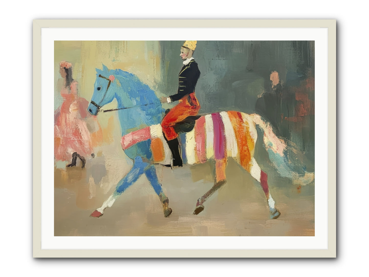 Paddock Elegance -- Framed Print - White 40x30