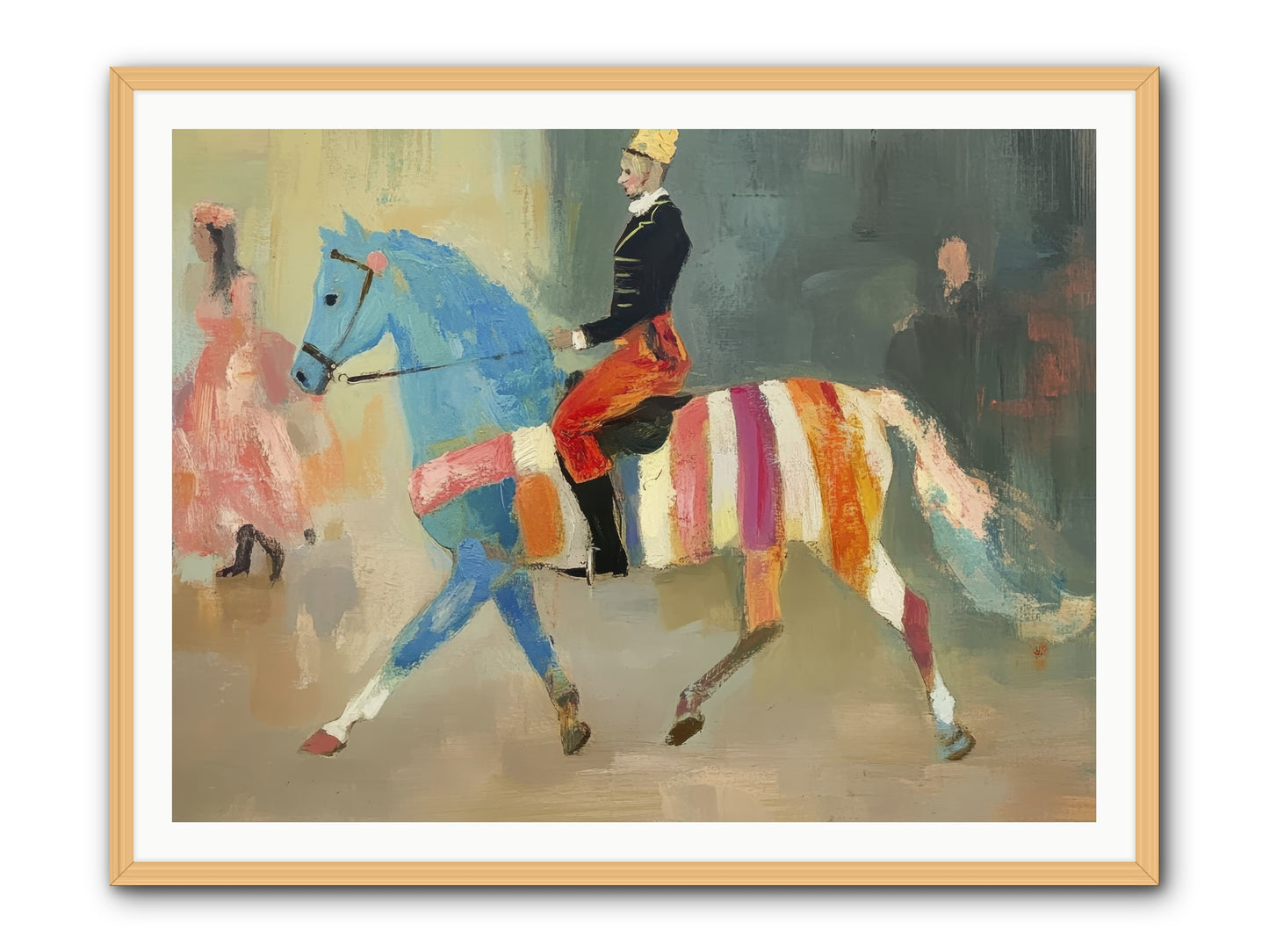 Paddock Elegance -- Framed Print - Natural 48x36