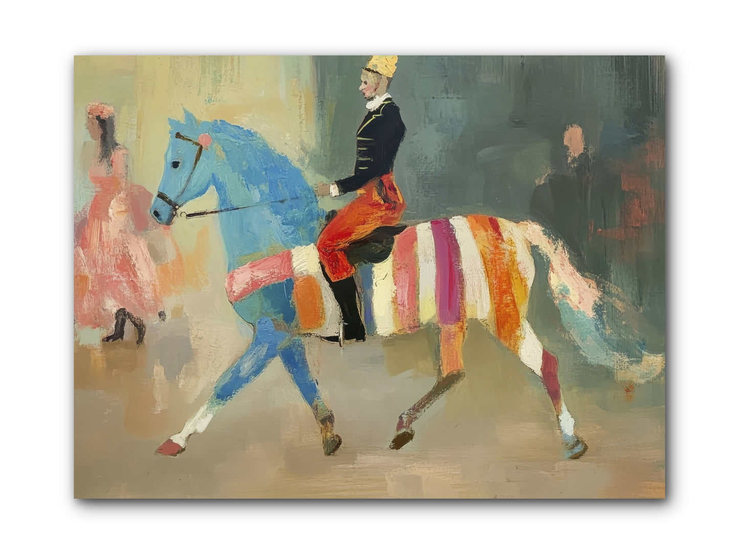 Paddock Elegance -- Wrapped Canvas 12x9
