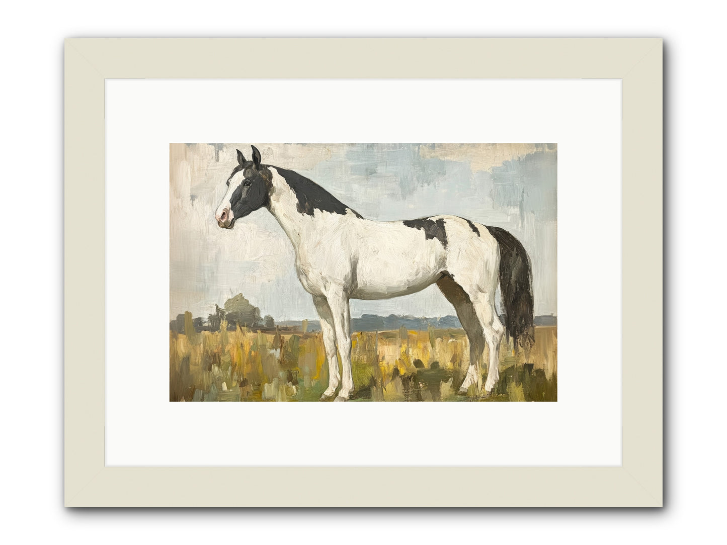 Paddock Prestige -- Framed Print - White 12x8