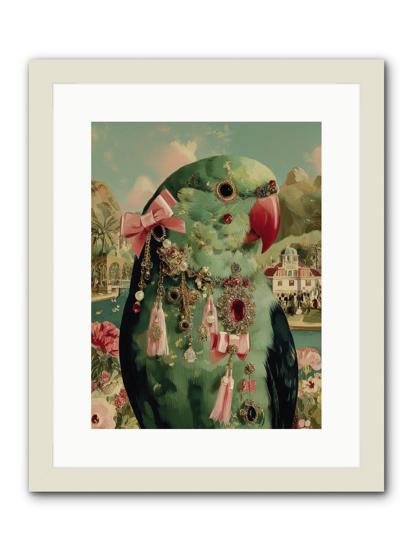 Pages Beneath the Sky no.2 -- Framed Print - White 12x16